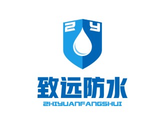 陳國偉的建筑防水工程單色logologo設計