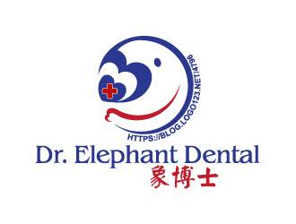 曉熹的象博士Dr. Elephant Dentallogo設(shè)計(jì)