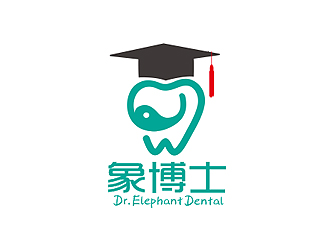 盛銘的象博士Dr. Elephant Dentallogo設(shè)計(jì)