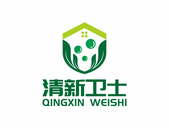 何嘉健的清新衛(wèi)士logo設計