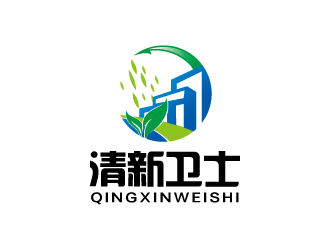 連杰的清新衛(wèi)士logo設計