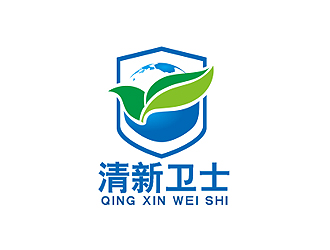 盛銘的清新衛(wèi)士logo設計