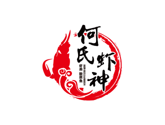 孫金澤的何氏蝦神. 酸菜魚logo設(shè)計