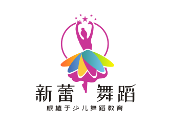 姜彥海的新蕾舞蹈培訓機構logo設計