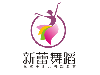 李杰的新蕾舞蹈培訓機構logo設計