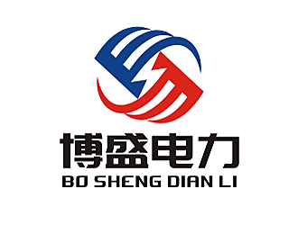 勞志飛的博盛電力logo設計