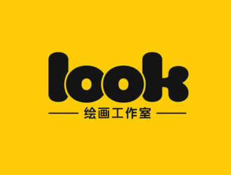 吳曉偉的look繪畫工作室logo設(shè)計