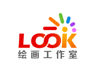 余亮亮的look繪畫工作室logo設(shè)計