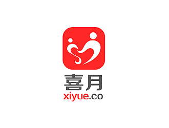 秦曉東的喜月logo設(shè)計