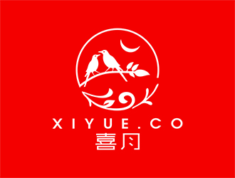 張峰的喜月logo設(shè)計