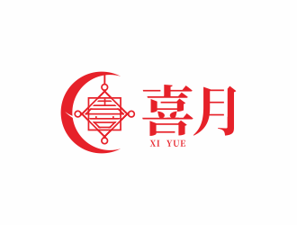 湯儒娟的喜月logo設(shè)計