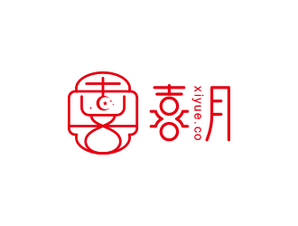 黃安悅的喜月logo設(shè)計