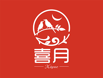 張峰的喜月logo設(shè)計