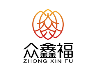 安冬的眾鑫福食品類標志設計logo設計