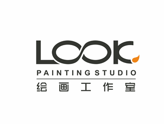 look繪畫工作室logo設計