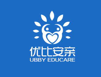 余亮亮的優(yōu)比安親兒童教育logo設(shè)計