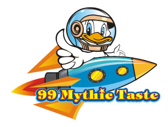 楊福的99 Mythic Taste（一只開(kāi)飛機(jī)/火箭的鴨子）logo設(shè)計(jì)