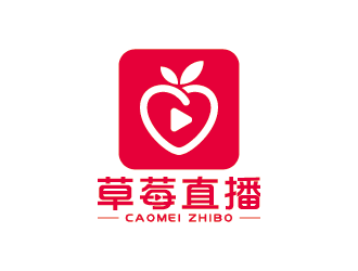 草莓直播APP電商logo設計logo設計