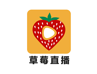 潘樂的草莓直播APP電商logo設(shè)計(jì)logo設(shè)計(jì)