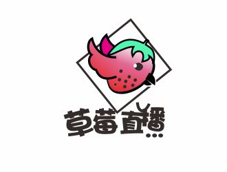 胡紅志的草莓直播APP電商logo設(shè)計(jì)logo設(shè)計(jì)