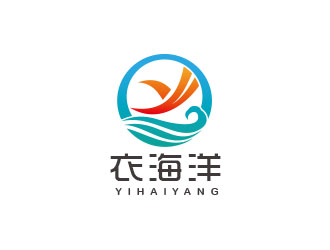 朱紅娟的yihaiyang衣海洋logo設(shè)計