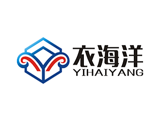 勞志飛的yihaiyang衣海洋logo設(shè)計