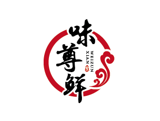 王濤的味尊鮮logo設(shè)計(jì)