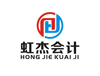 勞志飛的虹杰會計logo設(shè)計