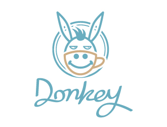 張俊的Donkey 手繪線(xiàn)條logologo設(shè)計(jì)