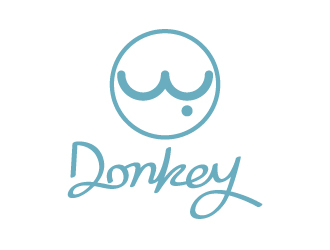 張俊的Donkey 手繪線(xiàn)條logologo設(shè)計(jì)