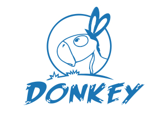 向正軍的Donkey 手繪線(xiàn)條logologo設(shè)計(jì)