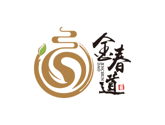 黃安悅的金春道logo設(shè)計