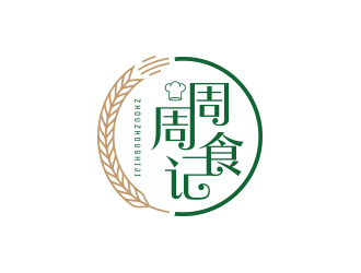 孫金澤的周周食記食品LOGOlogo設計