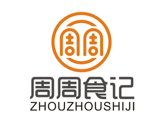 趙鵬的周周食記食品LOGOlogo設計