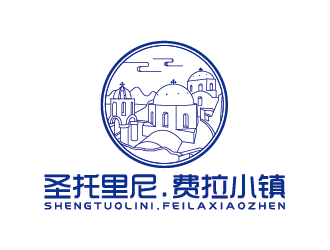 王濤的圣托里尼.費拉小鎮(zhèn)地產logo設計logo設計