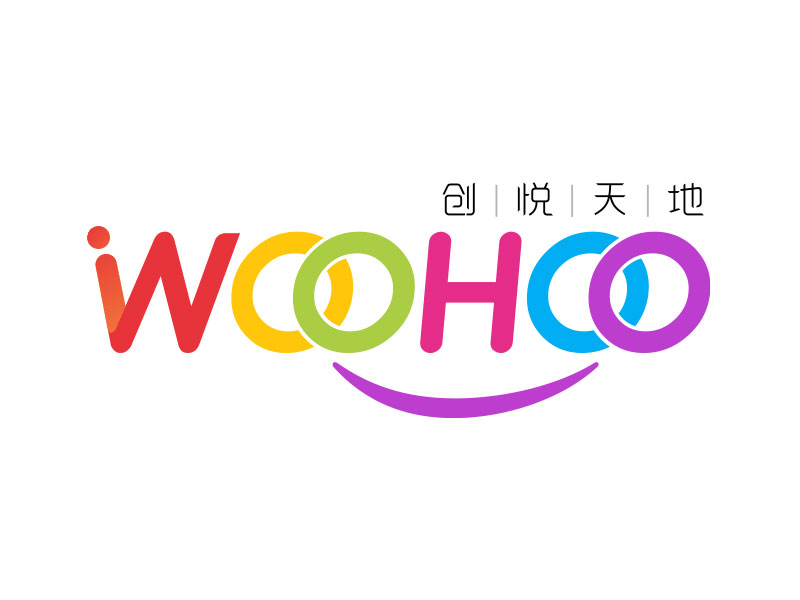 中文名：創(chuàng)悅天地    ；  英文名：WOOHOOlogo設(shè)計(jì)