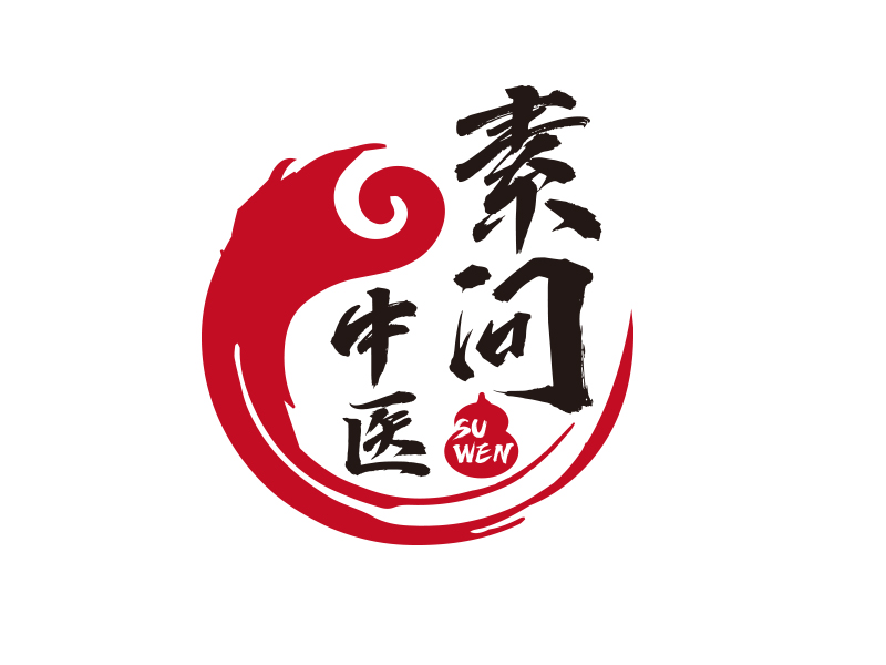 向正軍的素問中醫(yī)logo設(shè)計