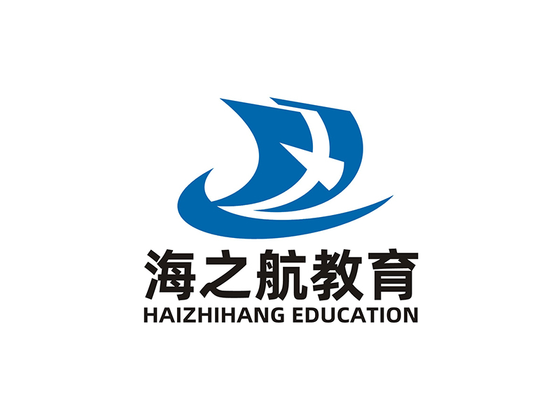 周都響的海之航教育logo設計