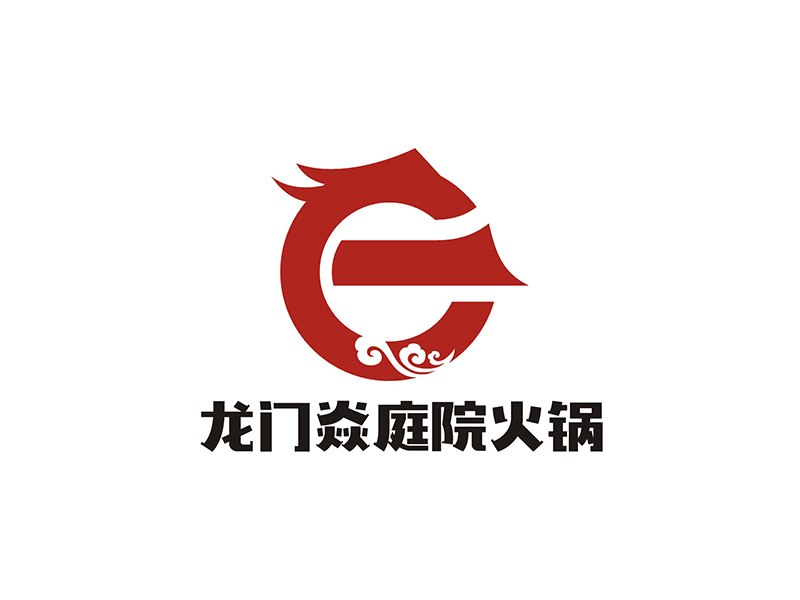 周都響的龍門焱生態(tài)火鍋logo設計