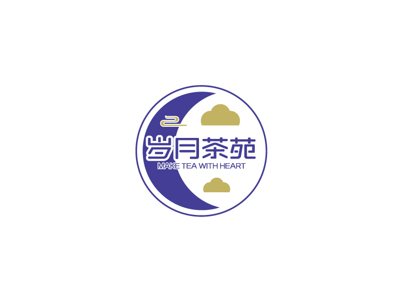 張俊的歲月茶苑中國風(fēng)logo設(shè)計(jì)