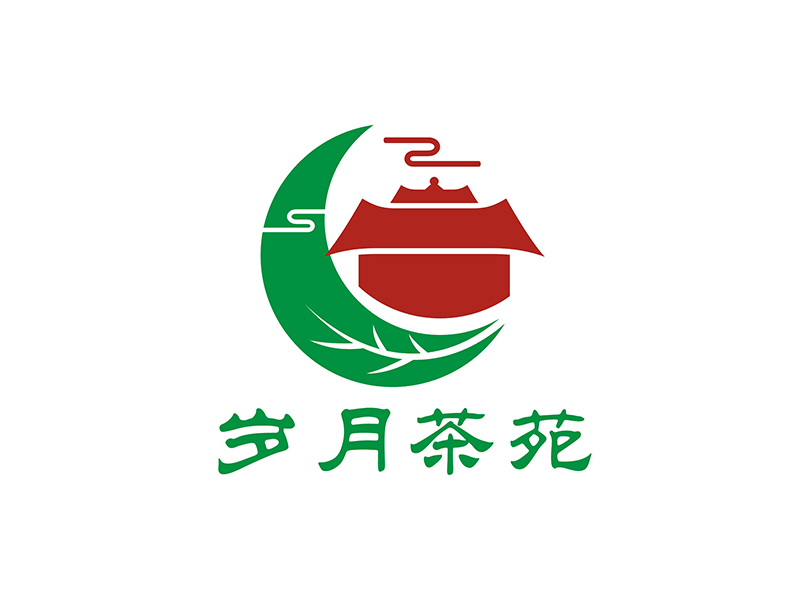 周都響的歲月茶苑中國風(fēng)logo設(shè)計(jì)