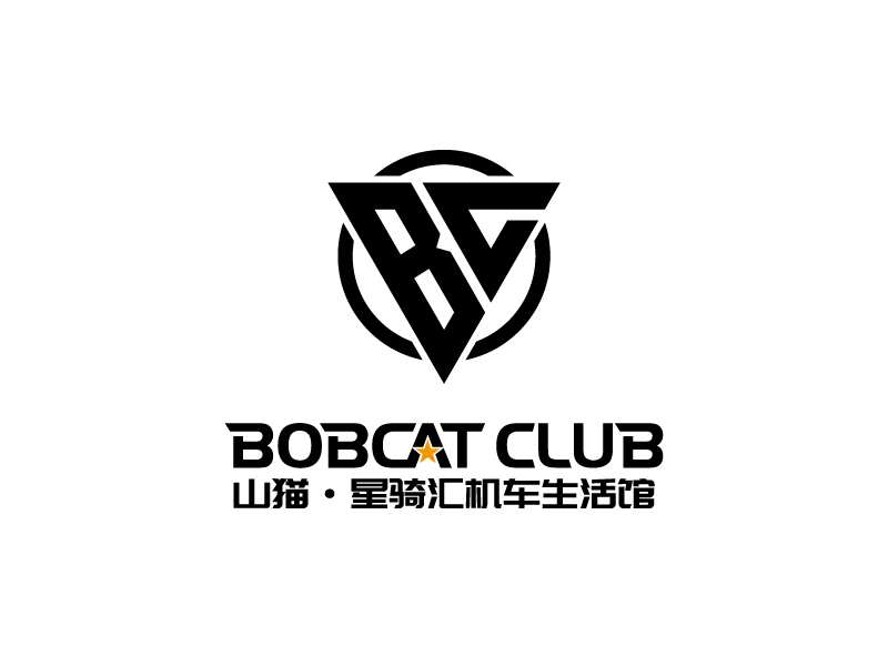 張俊的山貓·星騎匯機車生活館（BOBCAT CLUB）logo設計