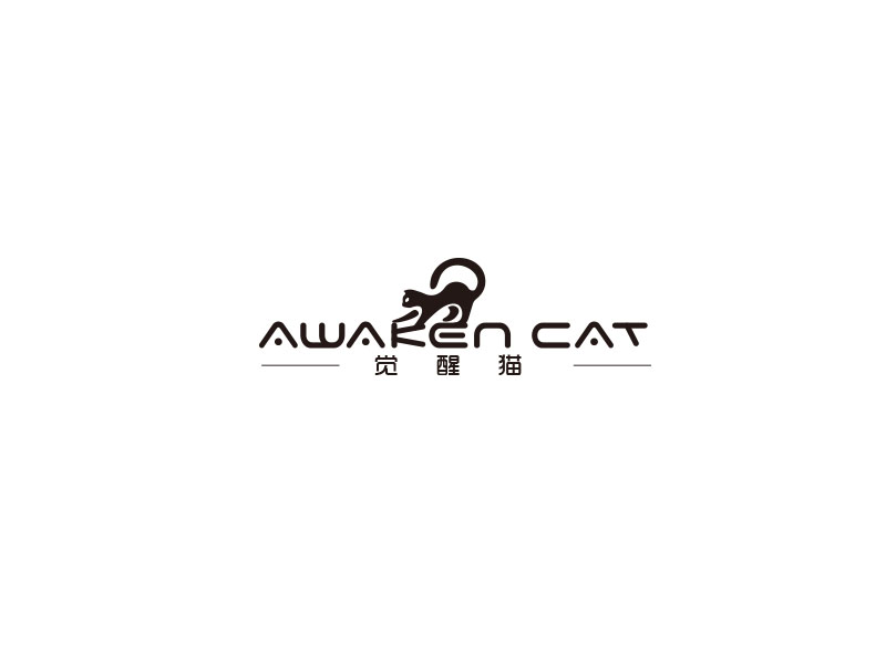 朱紅娟的覺醒貓 AWAKEN CATlogo設(shè)計