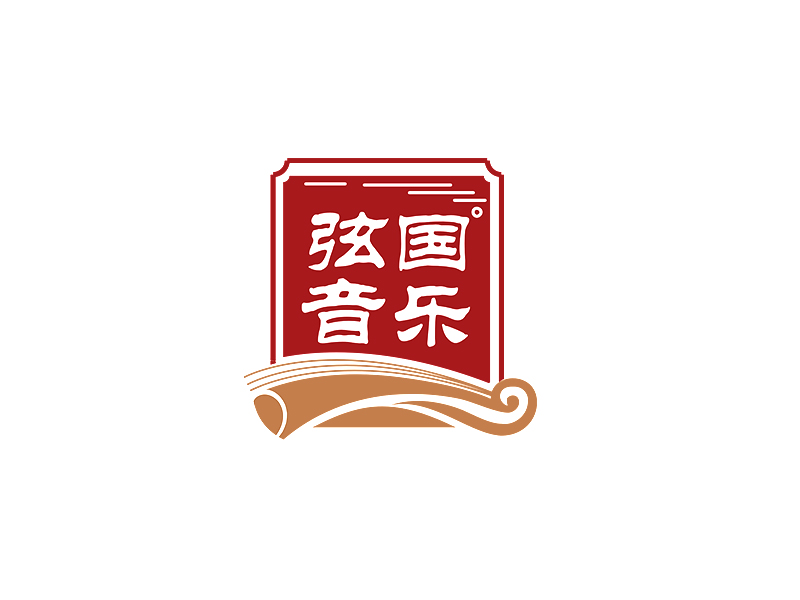 李杰的弦音國樂古箏培訓(xùn)學(xué)院logo設(shè)計(jì)