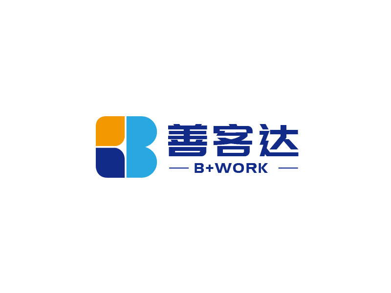 朱紅娟的B+WORK  善客達(dá)logo設(shè)計