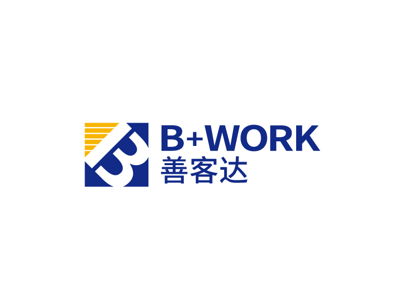 張俊的B+WORK  善客達(dá)logo設(shè)計