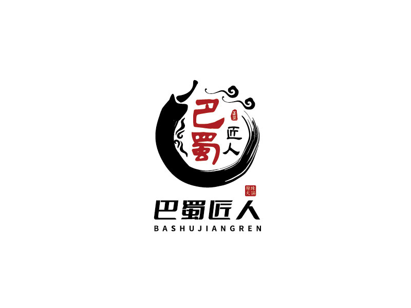 李寧的巴蜀匠人原味火鍋logo設(shè)計