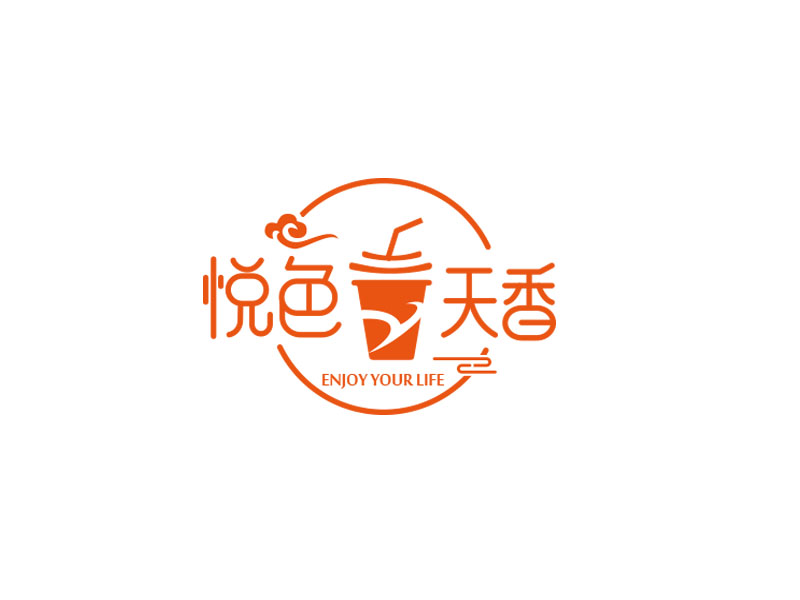 朱紅娟的悅色天香logo設計