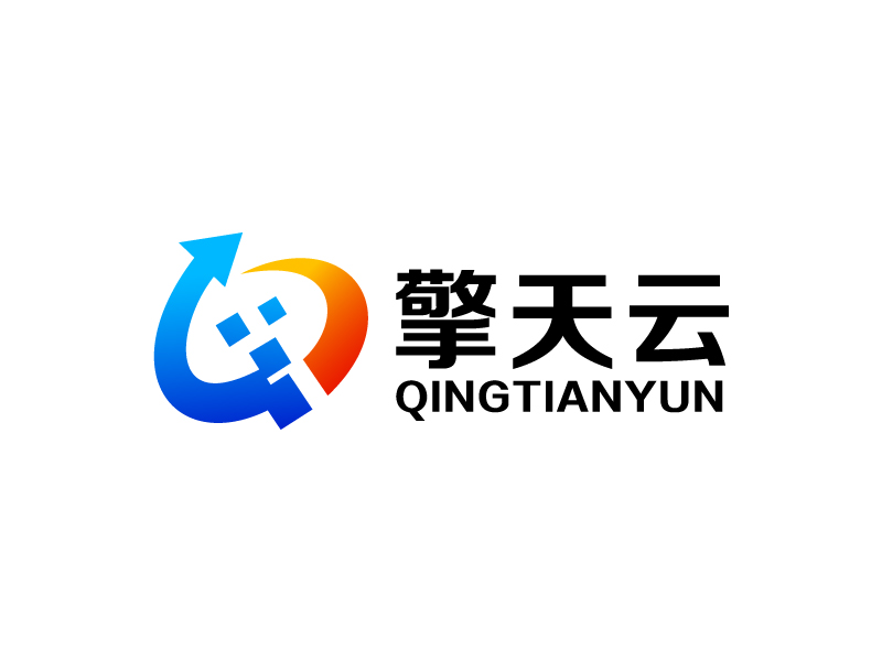 葉美寶的擎天云qingtianyunlogo設計