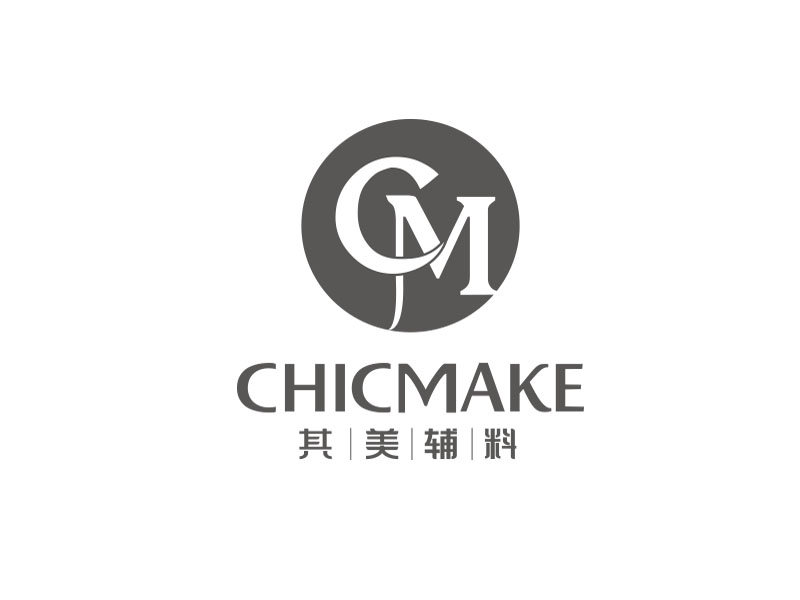 朱紅娟的其美輔料CHICMAKElogo設計